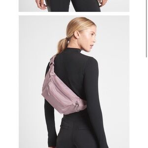 Athleta Mauve Via Crossbody Bag EUC